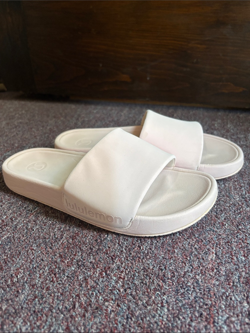 Lululemon Baby Pink Slides/Sandals